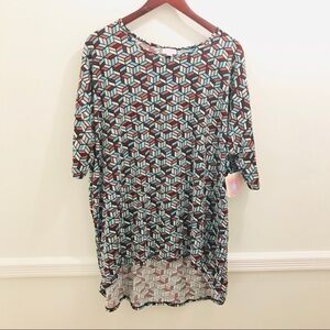 NWT Lularoe Irma Top 2XL Geometric Print Tunic